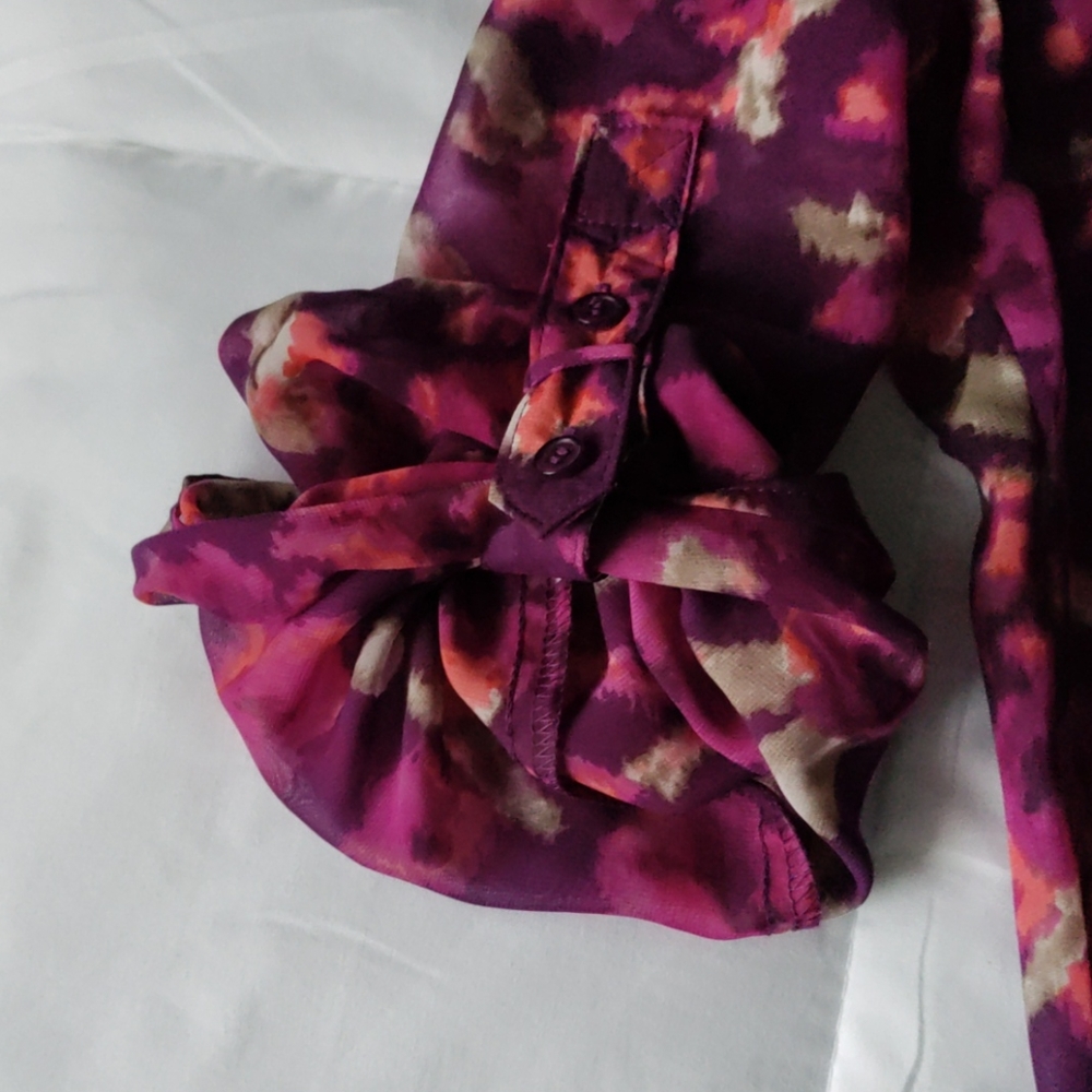 ✨ 🆕 Apt. 9 women's petite small sheer blouse - Picture 3 of 3